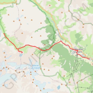 Du refuge de l'Alpe de Villar-d'Arêne aux Guibertes GPS track, route, trail