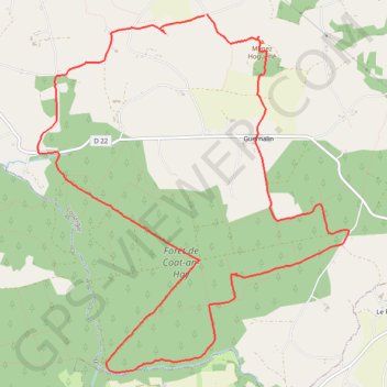 Louargat (Lande Supplice) GPS track, route, trail