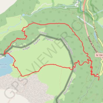Circuit Lac Estaens GPS track, route, trail
