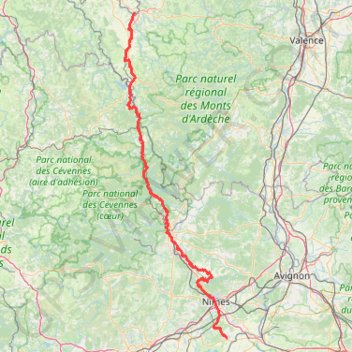 GR® 700 _ le chemin de Régordane GPS track, route, trail