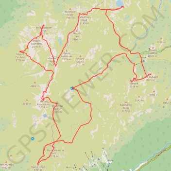 Mount Kosciuszko Loop GPS track, route, trail