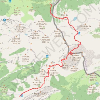 Tour du Chablais J3 GPS track, route, trail