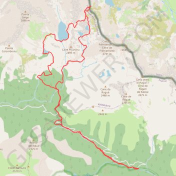 Circuit des lacs GPS track, route, trail