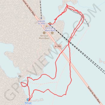 Refuge des Cosmiques GPS track, route, trail