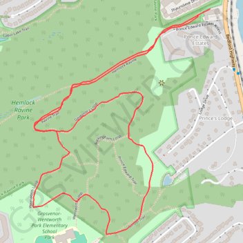 Hemlock Ravine Park Loop GPS track, route, trail