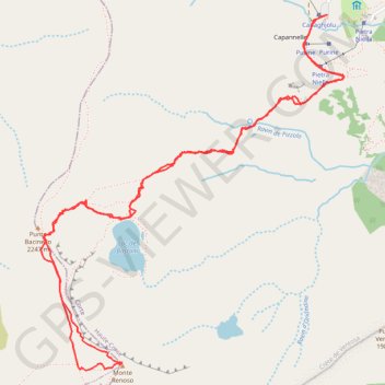 Lac de Bastani & Monte Renoso GPS track, route, trail