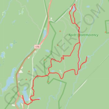 Camp Mercier et forêt Montmorency GPS track, route, trail