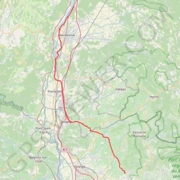 Beaumes de venise - La Coucourde GPS track, route, trail
