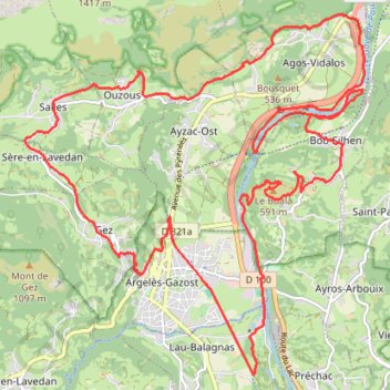 Argelès Gazost n°6 : Extrem de Salles - 3603 - UtagawaVTT.com GPS track, route, trail