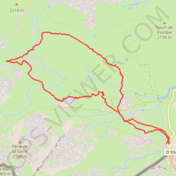 Pourtalet - Col d'Anéou GPS track, route, trail