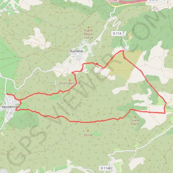 Le Castellas d'Aumelas GPS track, route, trail