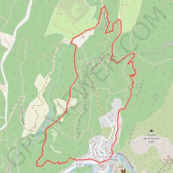Chemin des beaumes rouges GPS track, route, trail