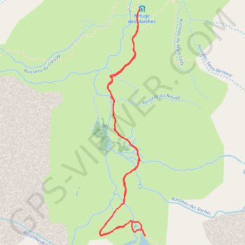 Tour du Mont Thabor, j7b, du refuge des Marches au lac des Bataillères GPS track, route, trail