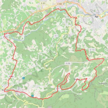 Apt - Bonnieux - Buoux GPS track, route, trail
