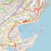 Monaco, la ville GPS track, route, trail