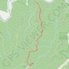 Courthouse Rock via Auxier Ridge Trail in Red River Gorge Geological Area GPS track, route, trail