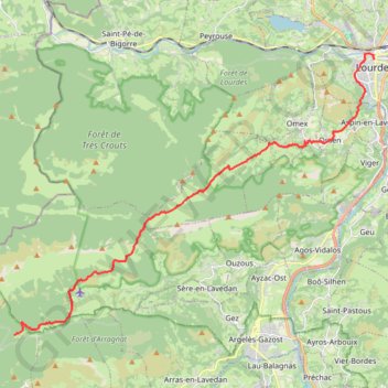 01_Lourdes-ColSaucède GPS track, route, trail