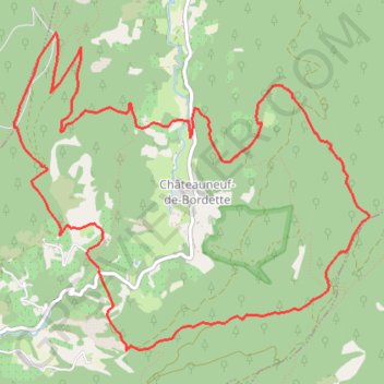 Châteauneuf-de-Bordette GPS track, route, trail