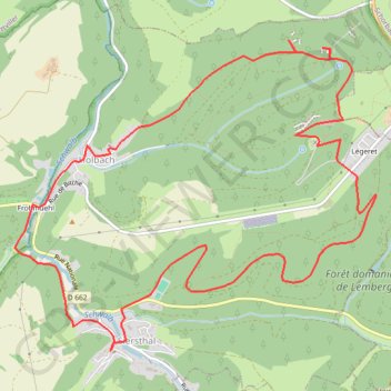 Autour du village de Siersthal GPS track, route, trail