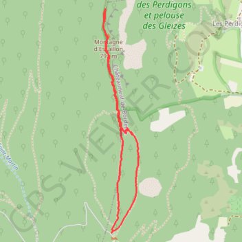 Nyons Col de la Croix vers Garde Grosse GPS track, route, trail