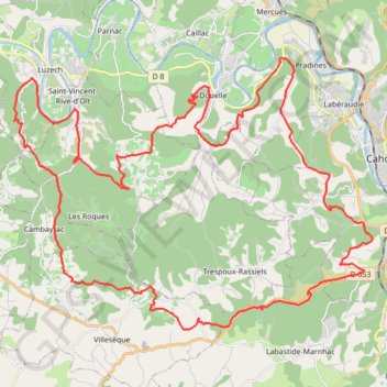 Raid Cahors-La-Rozière GPS track, route, trail