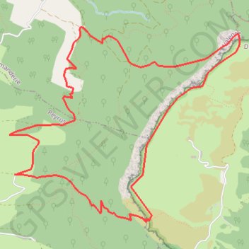 Le pas de Touet - Vercors - Peyrus GPS track, route, trail