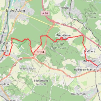 Nerville-la-Forêt GPS track, route, trail
