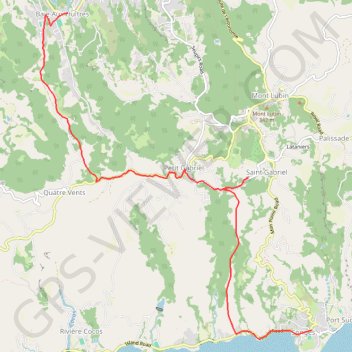 RandoPitons.re #1584 - RODR - Traversée de l'île de la Baie aux Huitres à Port-Sud-Est GPS track, route, trail