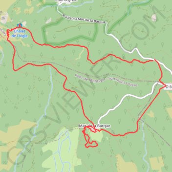 Chalet de l'aigle GPS track, route, trail