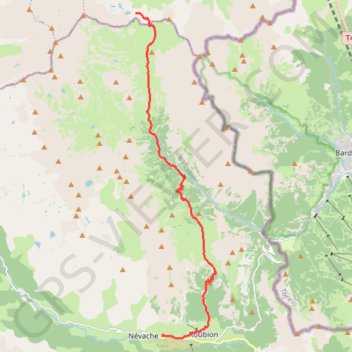 Traversée des Alpes - Étape 17 GPS track, route, trail