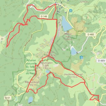 Sentiers Ruhlock GPS track, route, trail