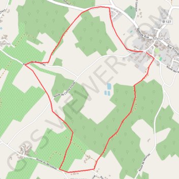 Randonnée autour de Meursac (17) GPS track, route, trail
