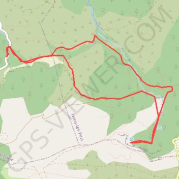 Source de l'Huveaune GPS track, route, trail