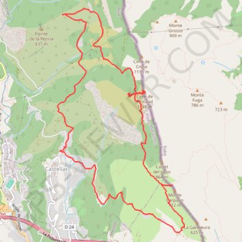 2024 02 02 - Cime de restaud ormea carpano T GPS track, route, trail