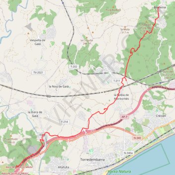 GR92 Vendrell GPS track, route, trail