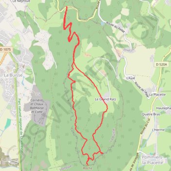 Voie romaine - Grand Ratz GPS track, route, trail