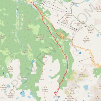 Encantats - Saboredo-Vaqueira GPS track, route, trail