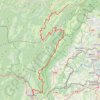 Grande Traversée du Jura (GTJ) - Randonnée de Lajoux (Jura) à Bellegarde-sur-Valserine (Ain) GPS track, route, trail