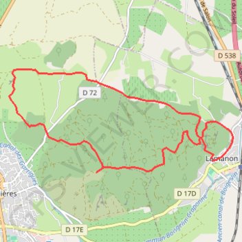 Lamanon - Castellas - Roquemartine GPS track, route, trail