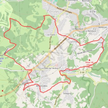 Montrodeix GPS track, route, trail
