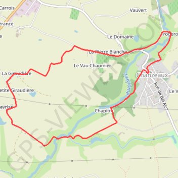 Sentier des coteaux - Chanzeaux GPS track, route, trail