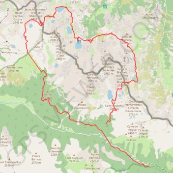 Rando franco italienne GPS track, route, trail