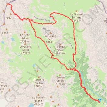 Ascension du Mont Thabor GPS track, route, trail