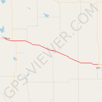 Hanna - Oyen GPS track, route, trail