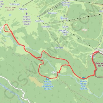 Raquettes n° 11 - Lac d'Aude-17893893 GPS track, route, trail