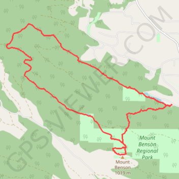 Witchcraft Lake - Benson Creek - Mount Benson GPS track, route, trail