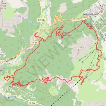 Les Forts de Briançon GPS track, route, trail
