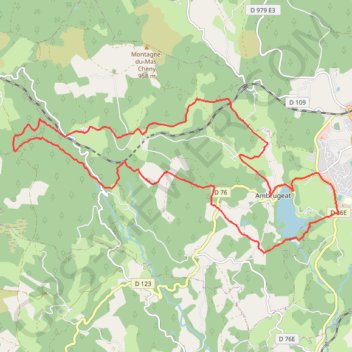 De feuilles en aiguilles - Ambrugeat - Pays de Haute Corrèze GPS track, route, trail
