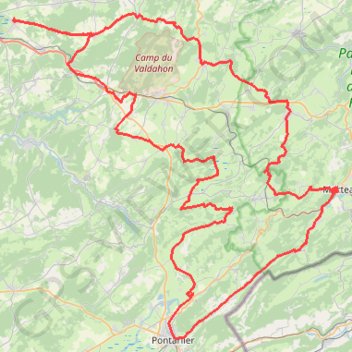 Vers le Haut-Doubs GPS track, route, trail