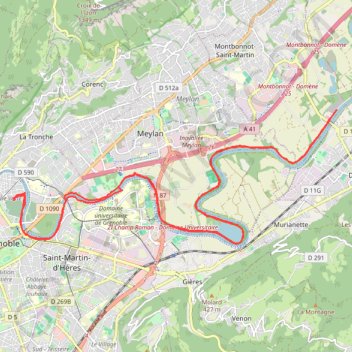 Ile verte direction Bois Francais Aller-Retour GPS track, route, trail
